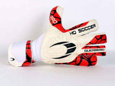 Guante de Portero - GUERRERO PRO RN AXIAL RED - Guante corte Negativo - Dorso Lateral - HOSOCCER CANARIAS