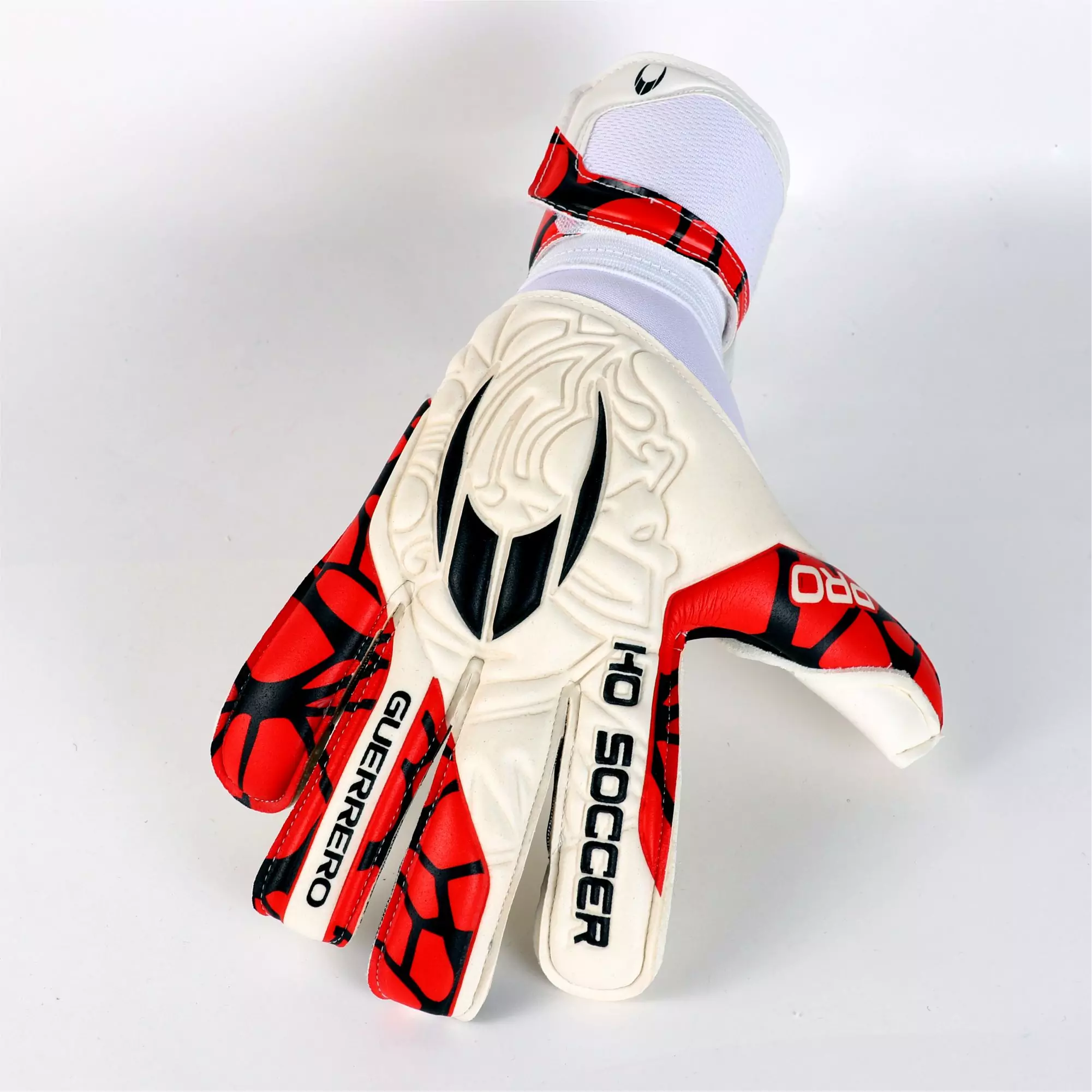 Guante de Portero - GUERRERO PRO RN AXIAL RED - Guante corte Negativo - Dorso - HOSOCCER CANARIAS