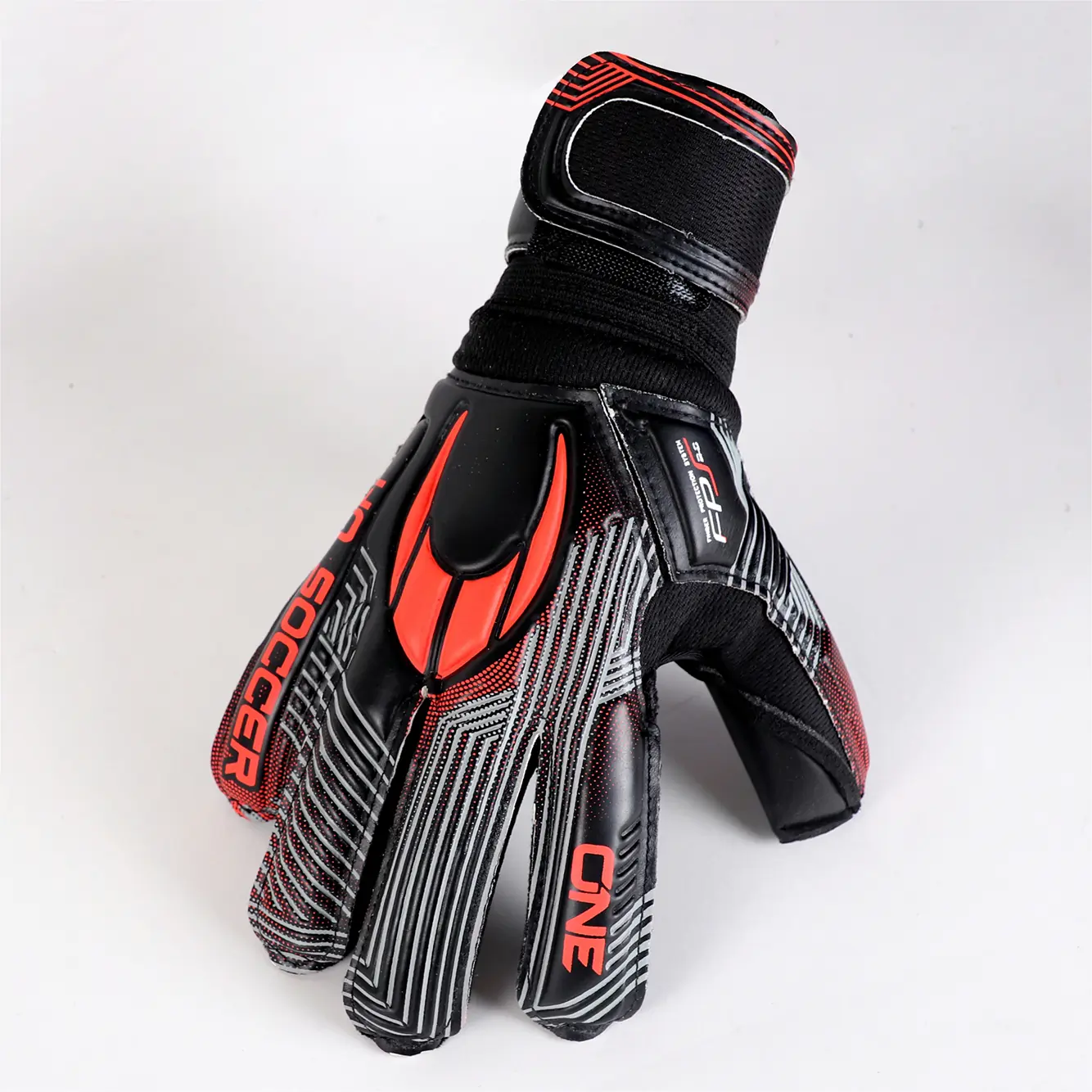 Guante de Portero - ONE FL PROTEK BLADE RED SHADOW - Frontal- Guante corte FLAT - HOSOCCER CANARIAS