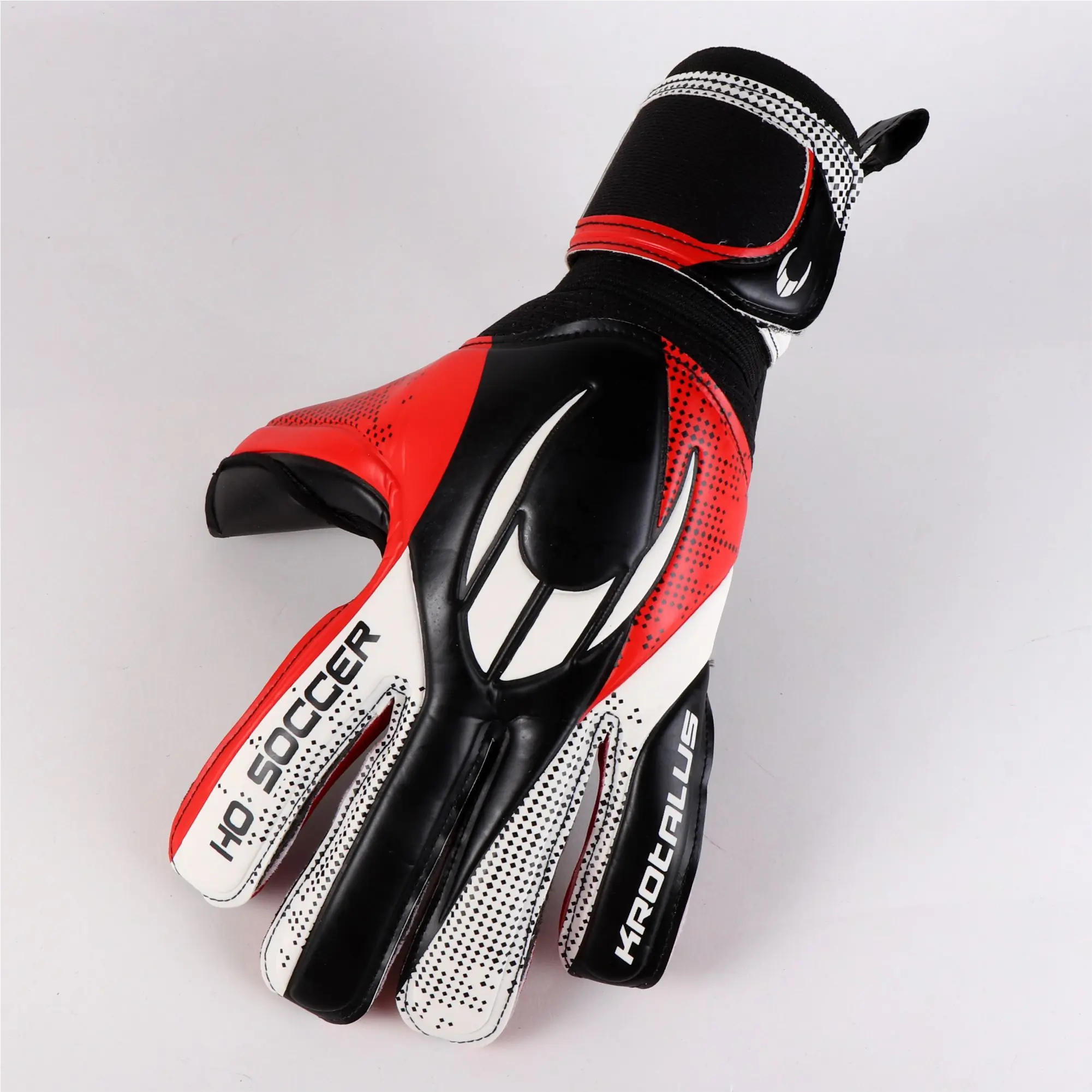Guante de Portero - KROTALUS NEGATIVE RED - Dorso- Guante corte NEGATIVO - HOSOCCER CANARIAS