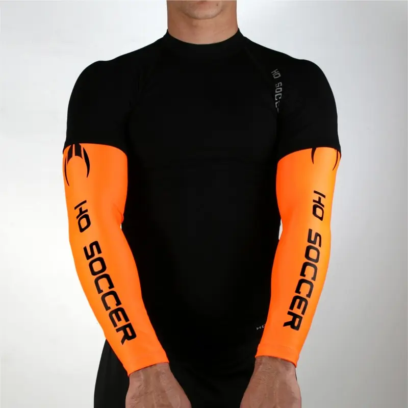 Manguitos Antiabrasión Naranja - Frontal - HOSOCCER Canarias