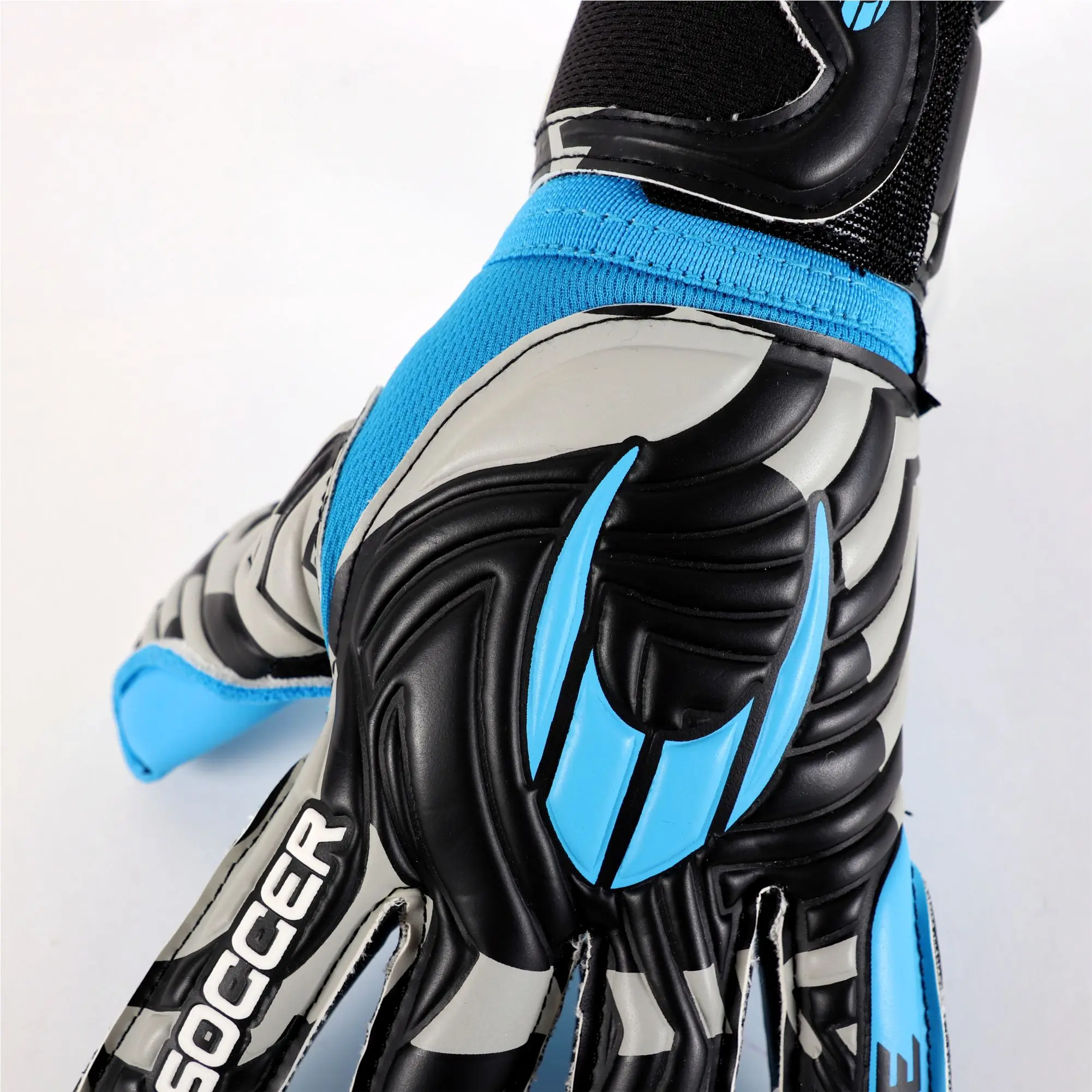 Guante de Portero - ONE NG RING BLUE - Competición - Guante corte Negativo - Dorso detalle -HO SOCCER CANARIAS