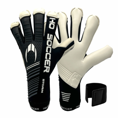 Guante de Portero - STORM BLACK-WHITE - Guante corte Roll - HOSOCCER CANARIAS